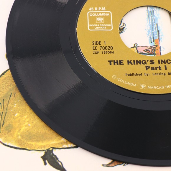 Carole Danell The King's Inchworm 1969 Book & Record Library 45 rpm 7" CC 70020 - Picture 9 of 12
